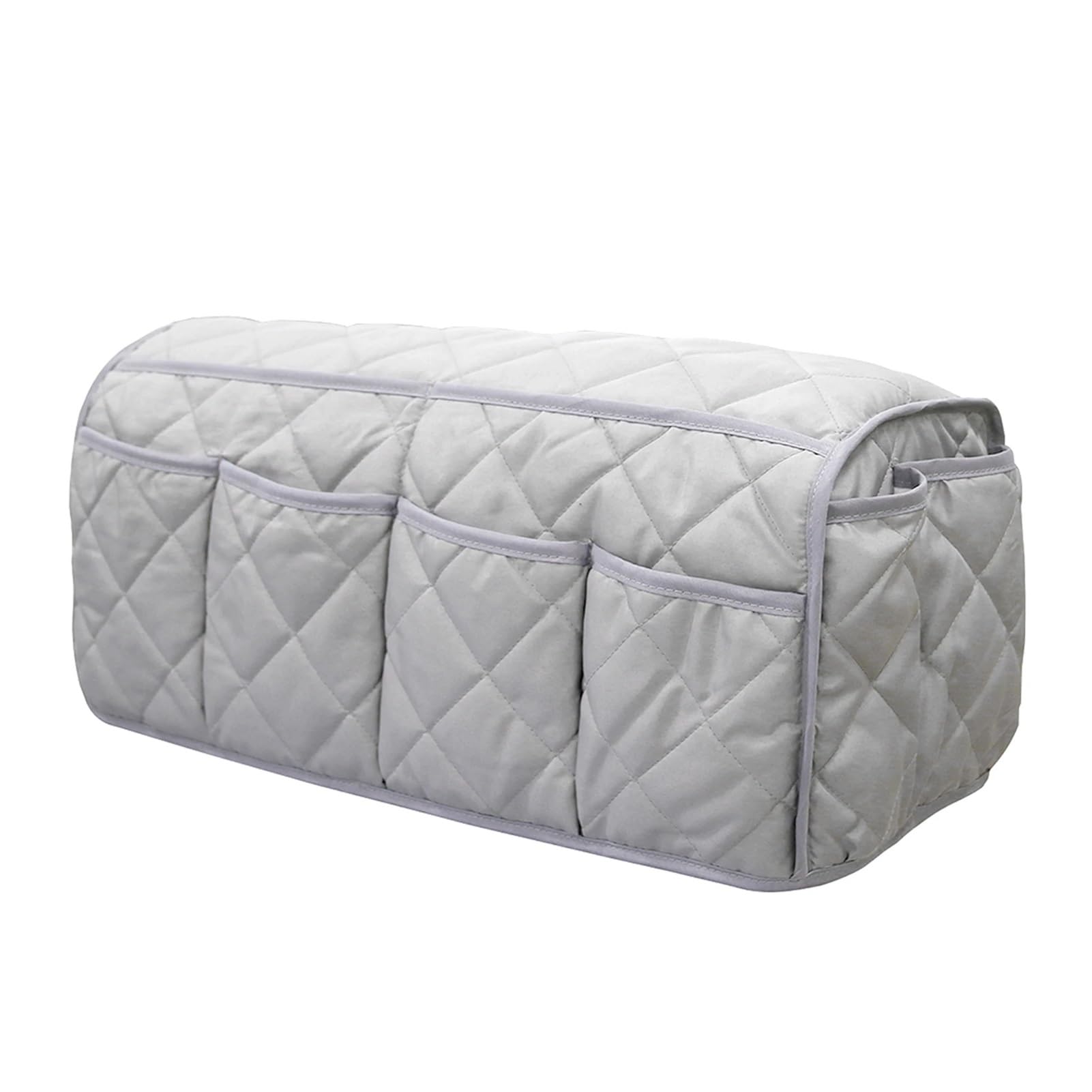Organizador de Reposabrazos para Sofá Mezcla de algodón multifunción con 14 bolsillos, sofá colgante con Control remoto, reposabrazos impermeable, organizador, fácil uso for sala de estar(Grey)