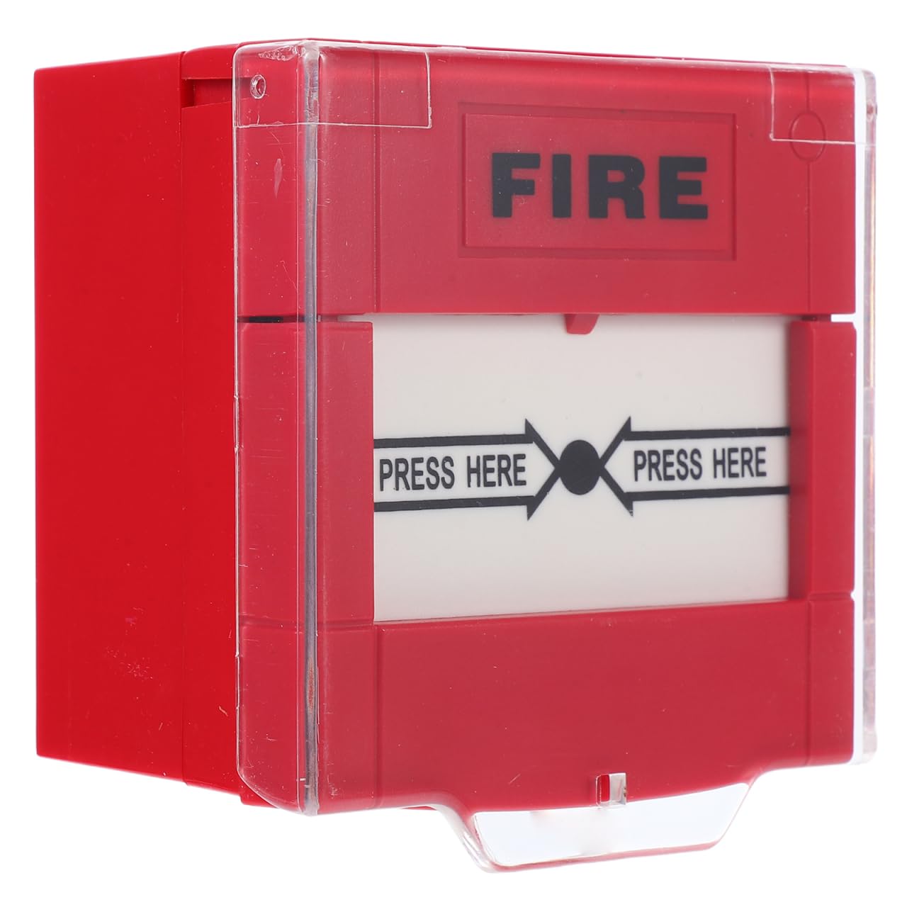 iplusmile Botón De Alarma Contra Incendios Rojo, Reiniciable, Resistente Intemperie, Para Montaje En Pared, Punto De Llamada De Emergencia y Prueba De Emergencia Contra Incendios