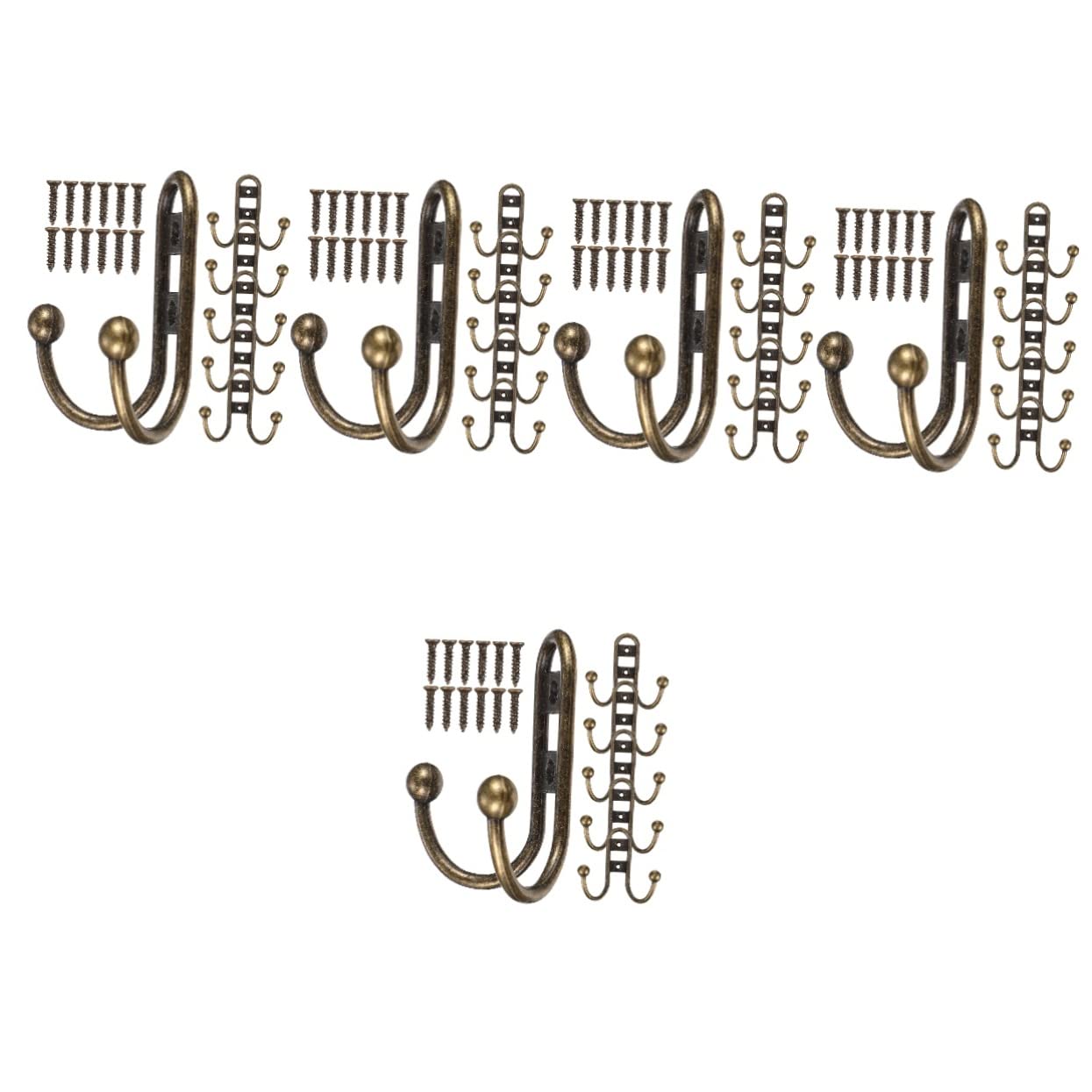 VASDEV 30 Piezas de Ganchos de baño Vintage Ganchos montados en la Pared Ganchos de Metal Gancho de Toalla de baño Ganchos de Puerta de baño Ganchos de Pared de baño Ganchos de Sombrero g