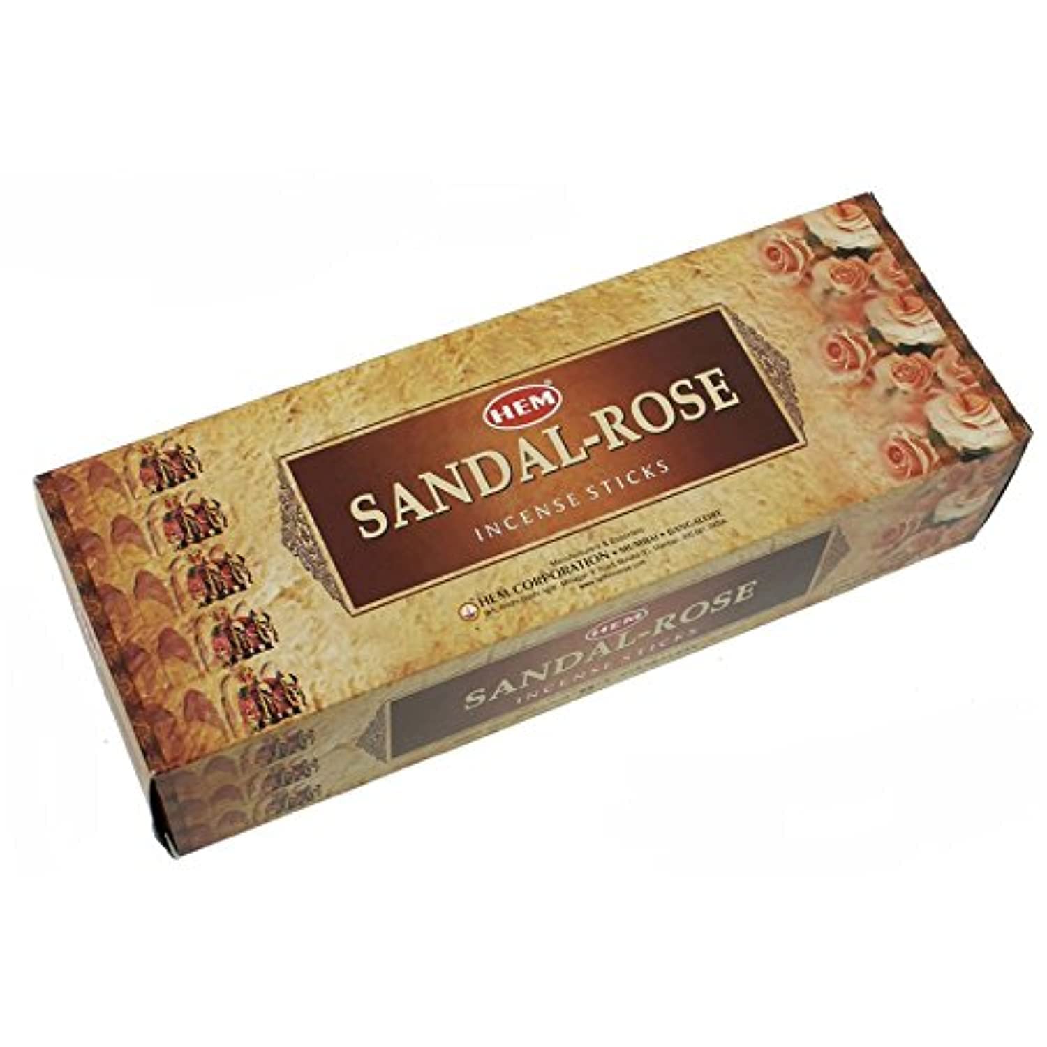 SANDAL-ROSE INCENSE STICKS Box Of 6 Pack(20 Sticks Each)