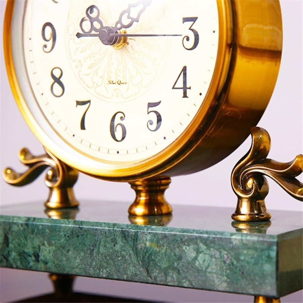 Retro Schreibtischuhr Premium Decor Tischuhr Stille Schreibtischluhr für Küche, Badezimmer, Wohnzimmer, Schlafzimmer, Büro Dekoration