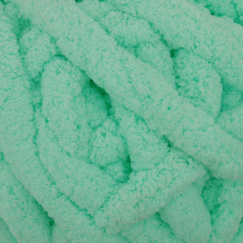 Chenille gruba dzianina, super miękka, gruby koc, robótki na ramionach, gigantyczna masywna(Light Green,1kg)