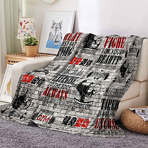 Couverture polaire flanelle microfibre 150x200cm avec impression 3D