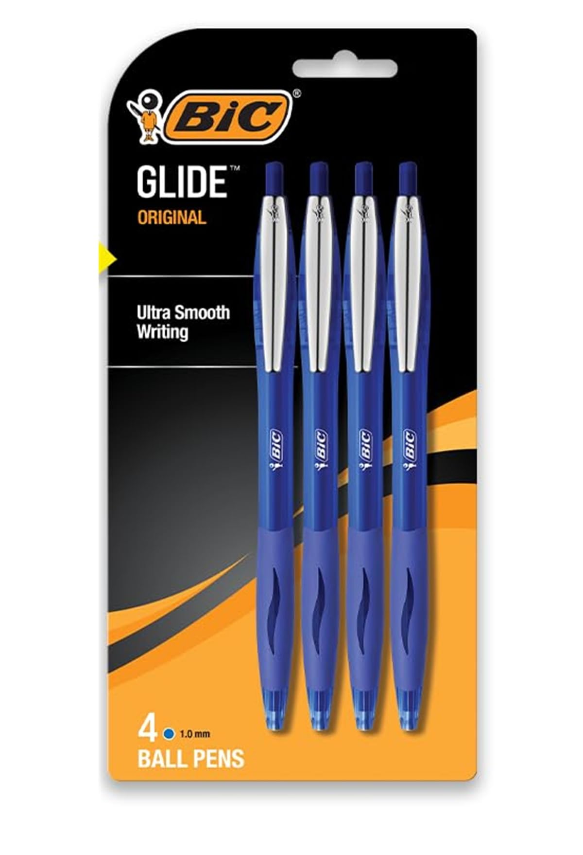 BIC Products - BIC - Atlantis Ballpoint Retractable Pen, Blue Ink, Medium, 4 per Pack - Sold As 1 Pack - Smooth, scratch-free writing. - Soft cushion grip gives you great no-slip comfort. -