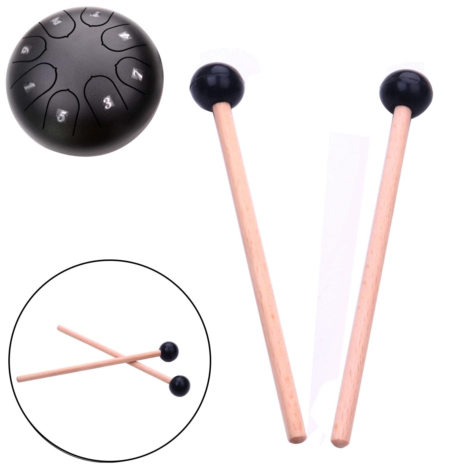 Lot De 4 Maillets Percussion Bois Premium – Pour Marimba, Xylophone, Glockenspiel & Carillons