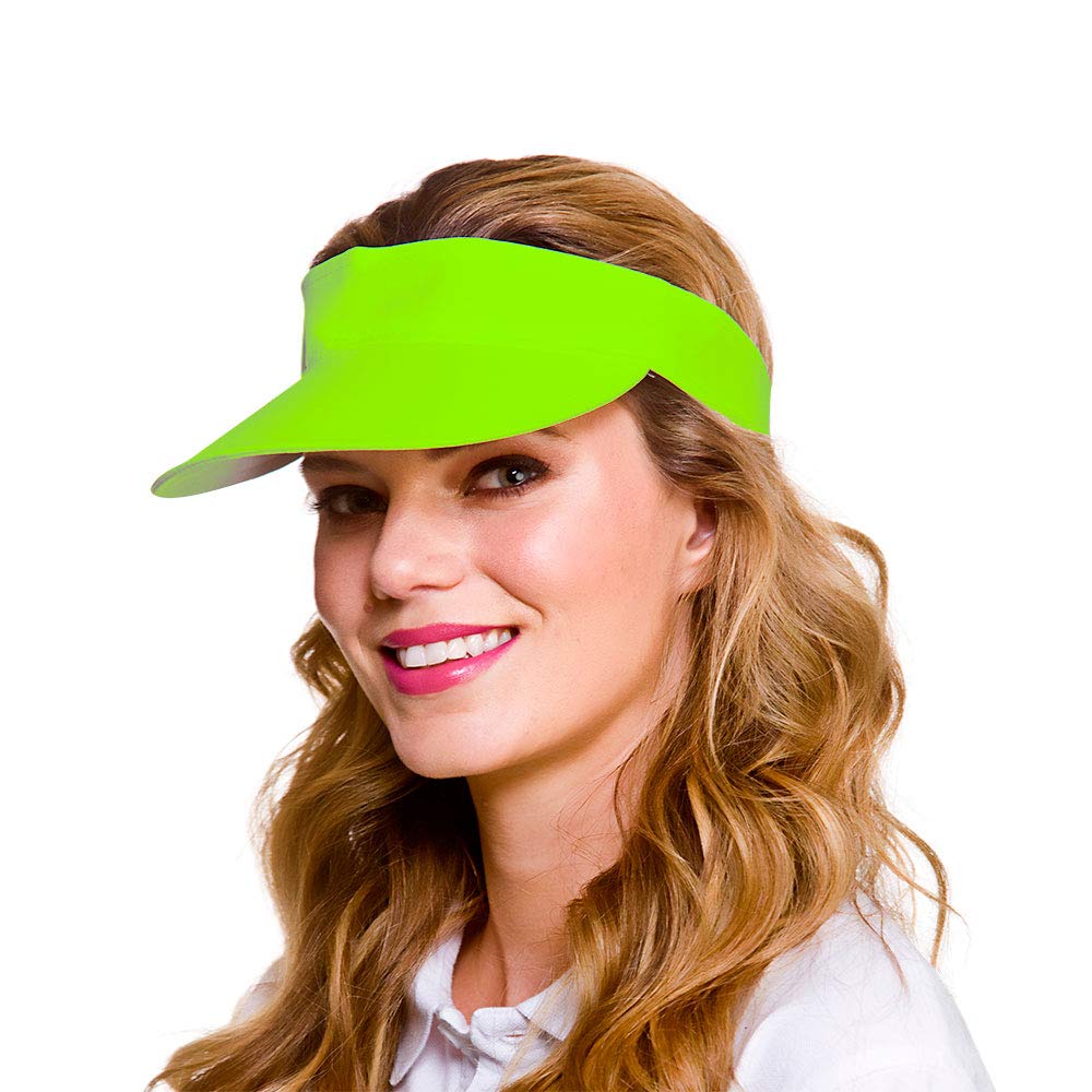 Wicked Costumes Adult Unisex Pub Golf Visor Hat Fancy Dress Accessory (Neon Green) — image 1