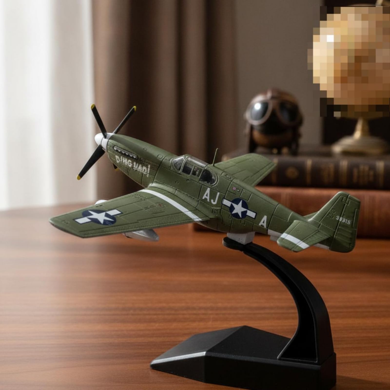 Modello Pressofuso Cavallo da Combattimento Simboli Stampati Aereo Militare in Miniatura Dettagliato per Collezionisti