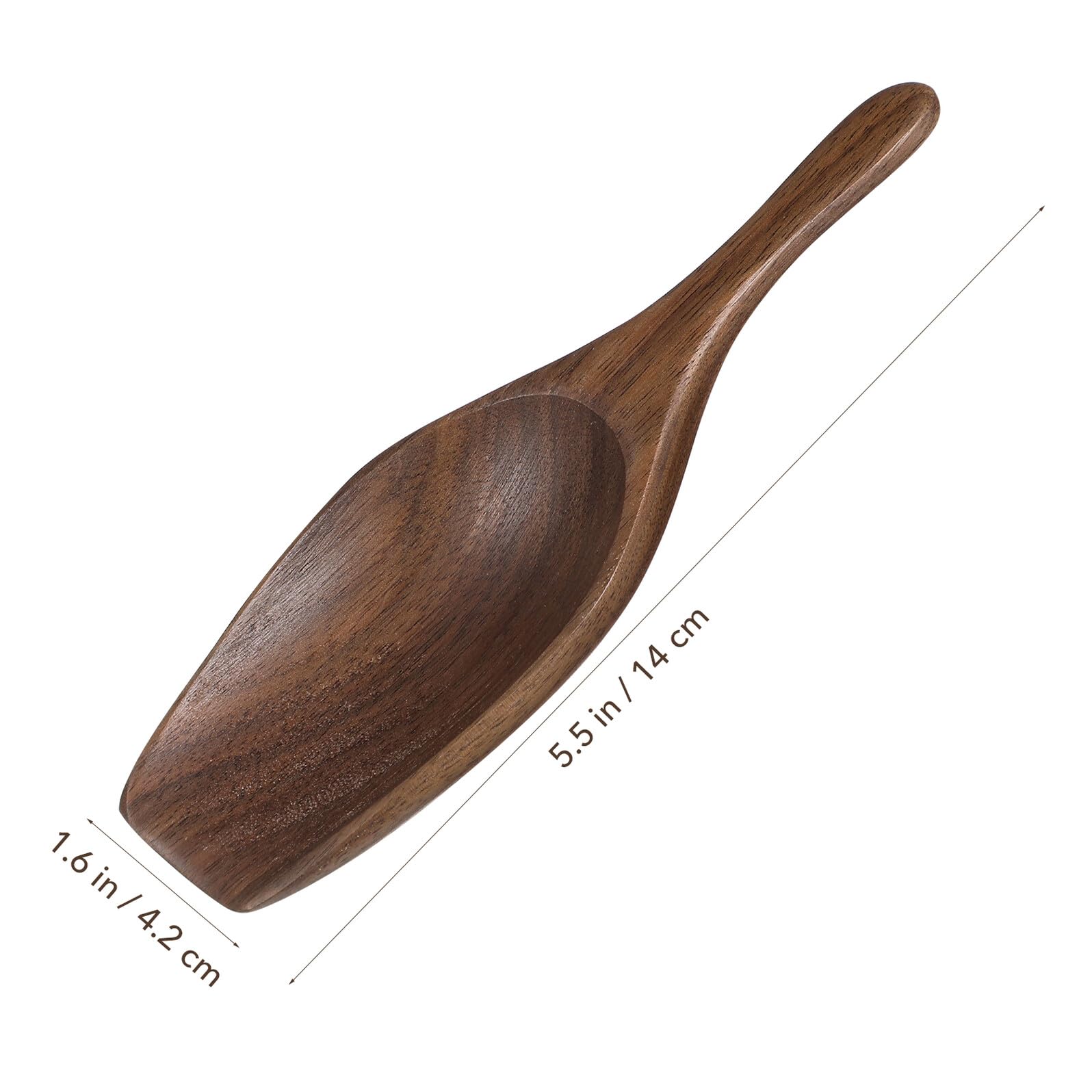 Cucharita de Madera Natural para Café y Té Cuchara de Madera Maciza sin Costuras Ligera y Portátil Accesorio para Infusiones y Granos Diseño Elegante y Fácil de Limpiar