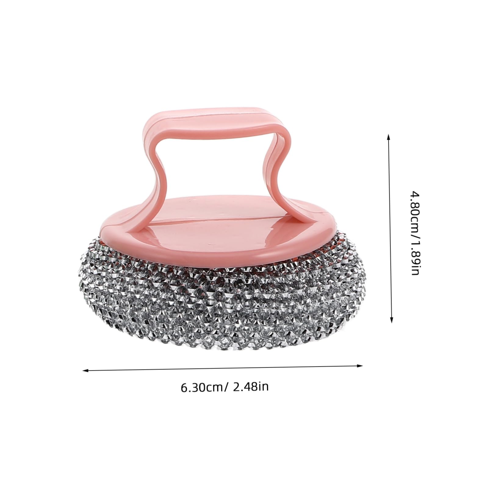 NOLITOY Stainless Steel Pan Scrubber Set 6pcs Non-s Scratch Dish Brush for Kitchen Sink Heavy Duty Cleaning Brush