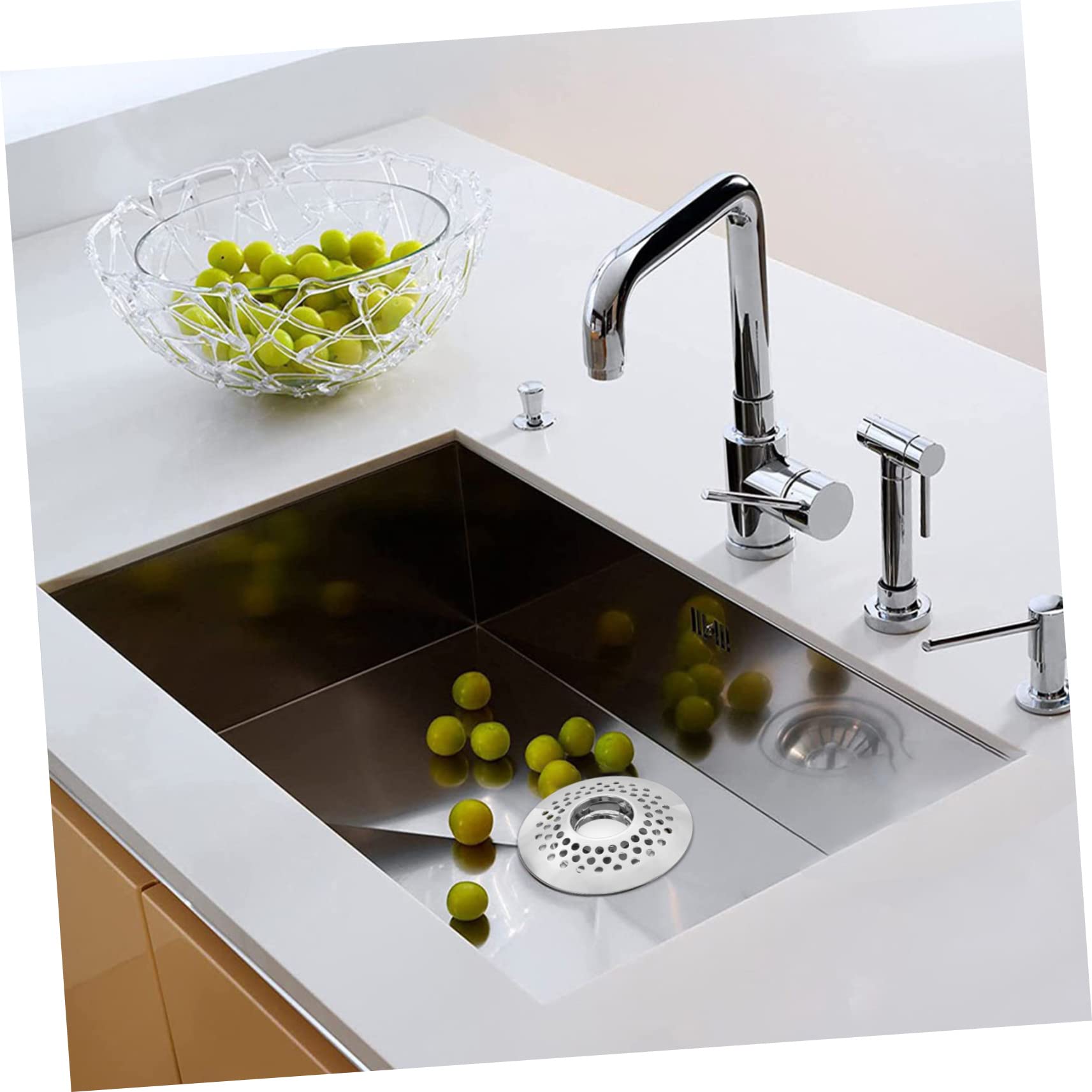 DOITOOL 2 Piezas Colador Poste del Gancho del Riel De La Ropa Tapón De Drenaje De La Bañera Tapones para Bañera Colector De Drenaje De Pelo De Cabello Candelabro Cobre Estilo Chino