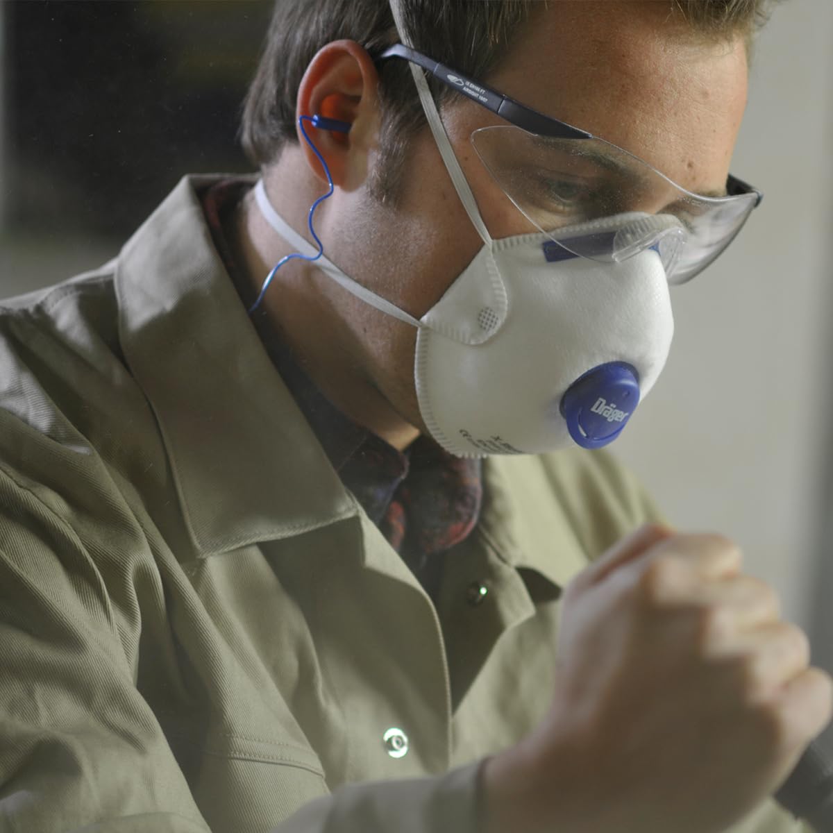 Dräger X-plore 1310 V Masques de protection respiratoire antiparticules jetable FFP1 NR D, Filtration haute performance et confort d'utilisation