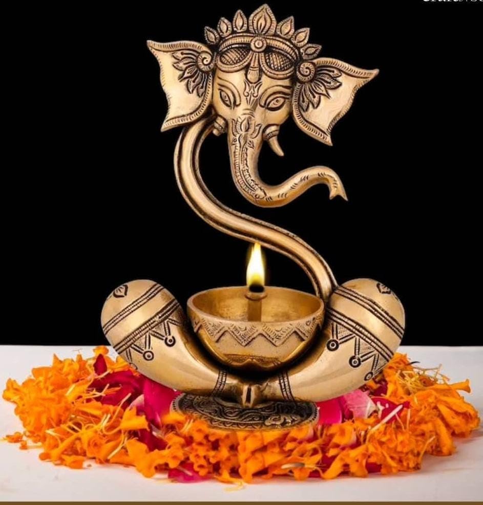 See full amazon price history chart for ARTSIKIA Brass Ganesh Diya | Modern Ganesh Idol with Akhand Diya | Brass Handcrafted Deepak | Ganesh Lamp | Temple / Pooja Room / Gift Item | L ? W ? H - 16.5 ? 12.7 ? 21.6 in cm / Wt. - 1.3 Kg ARTSIKIA Brass Ganesh Diya | Modern Ganesh Idol with Akhand Diya | Brass Handcrafted Deepak | Ganesh Lamp | Temple / Pooja Room / Gift Item | L ? W ? H - 16.5 ? 12.7 ? 21.6 in cm / Wt. - 1.3 Kg (B0BS6W2SCJ) Amazon Price History, Amazon Price Tracker
