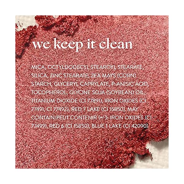 Honest-Beauty-Lit-Powder-Blush-flirty-0138oz Honest Beauty Talc-Free Lit Powder Blush | Pearl Infused, Velvety Finish | EWG Verified, Organic, Vegan + Cruelty Free | Flirty, .14 oz