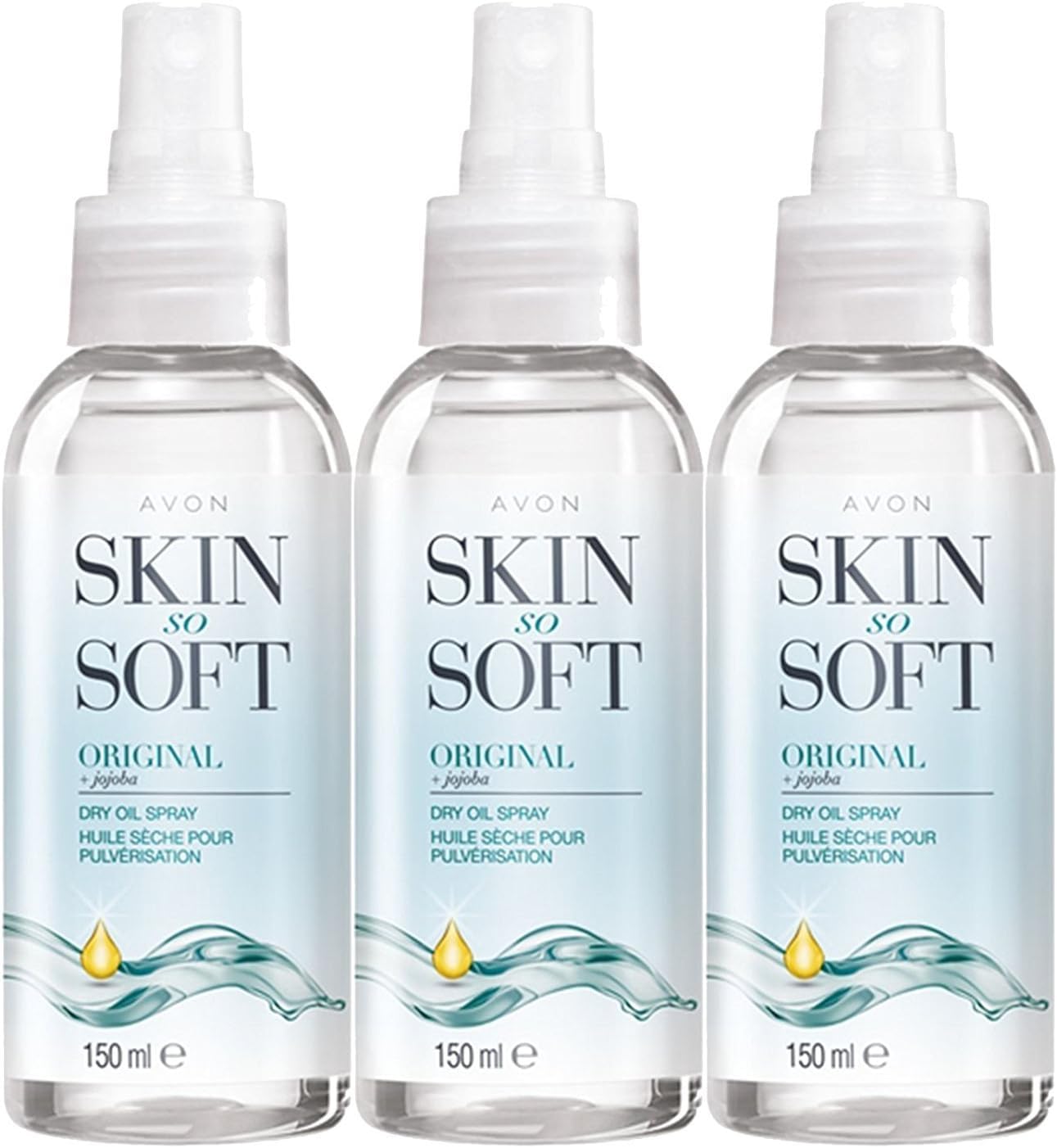 Skin so Soft Original Dry Oil Spray with Jojoba 150ml - pack 3
