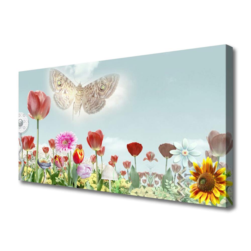 Impression sur Toile Moderne Tulup Nature Fleurs 100x50 aux finitions soignées