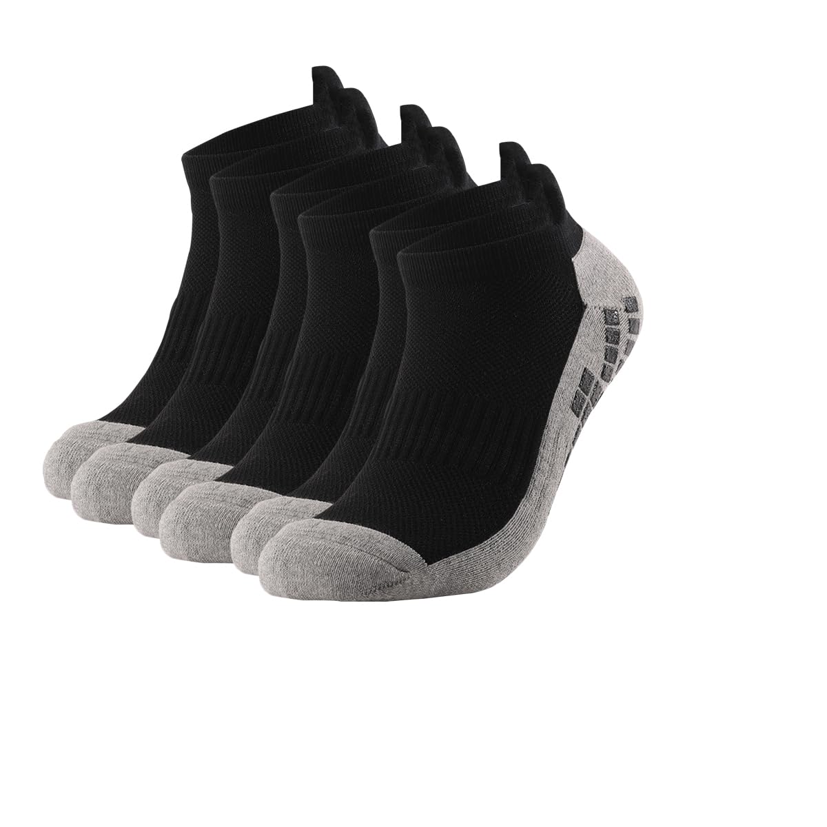 Calcetines de compresión de tobillo para hombres y mujeres, 2/4/6 pares, calcetines de compresión de corte bajo con soporte de tobillo, negro, 6 pares, 6 Pares Negro, 6-8