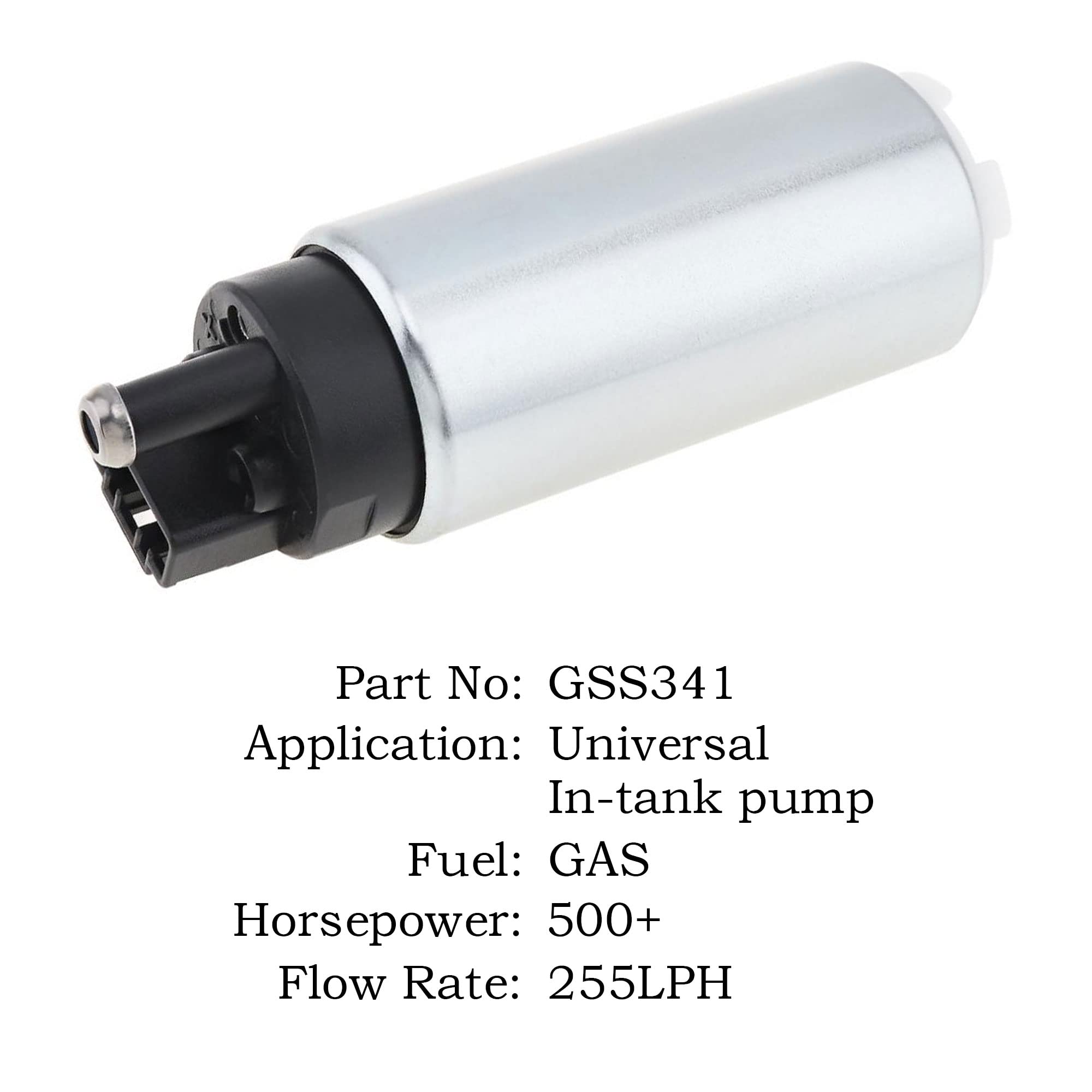 Bomba De Combustible De Alta Presión QFS 255 LPH - Reemplazo Directo Para Walbro GSS341, Incluye Kit De Instalación