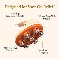 Vista 3 de Lymphatic Drainage Massager with Cooling Steel Rollers for Body Sculpting, Cellulite & Sore Muscles, Grip-Friendly with Ergonomic Design for Arms