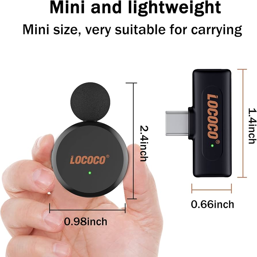 Microphone Cravate Sans Fil Avec Écran LED - Réduction Bruit Pour Vlog, TikTok, YouTube, Podcast