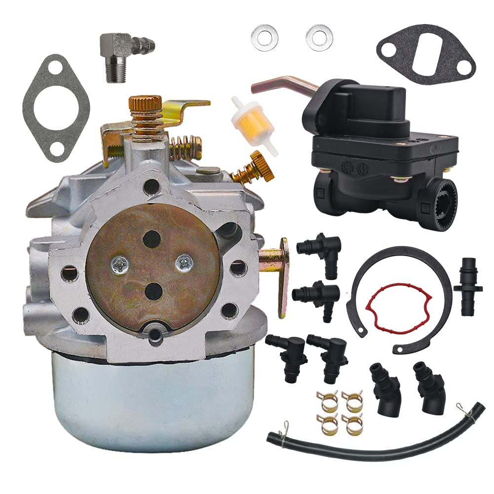 Rebuiman 52-053-09 Carburetor with Fuel Pump Fit for Kohler Magnum M18 M20 KT17 KT18 KT19 MV18 MV20 Models Replaces #52-053-18 52-053-28
