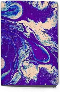 كراسة رسم A5 A5 من ذا انكجيكشن A5120S، تصميم رخامي ازرق وابيض