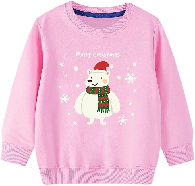 LXKA Girls Kids Christmas Jumper 