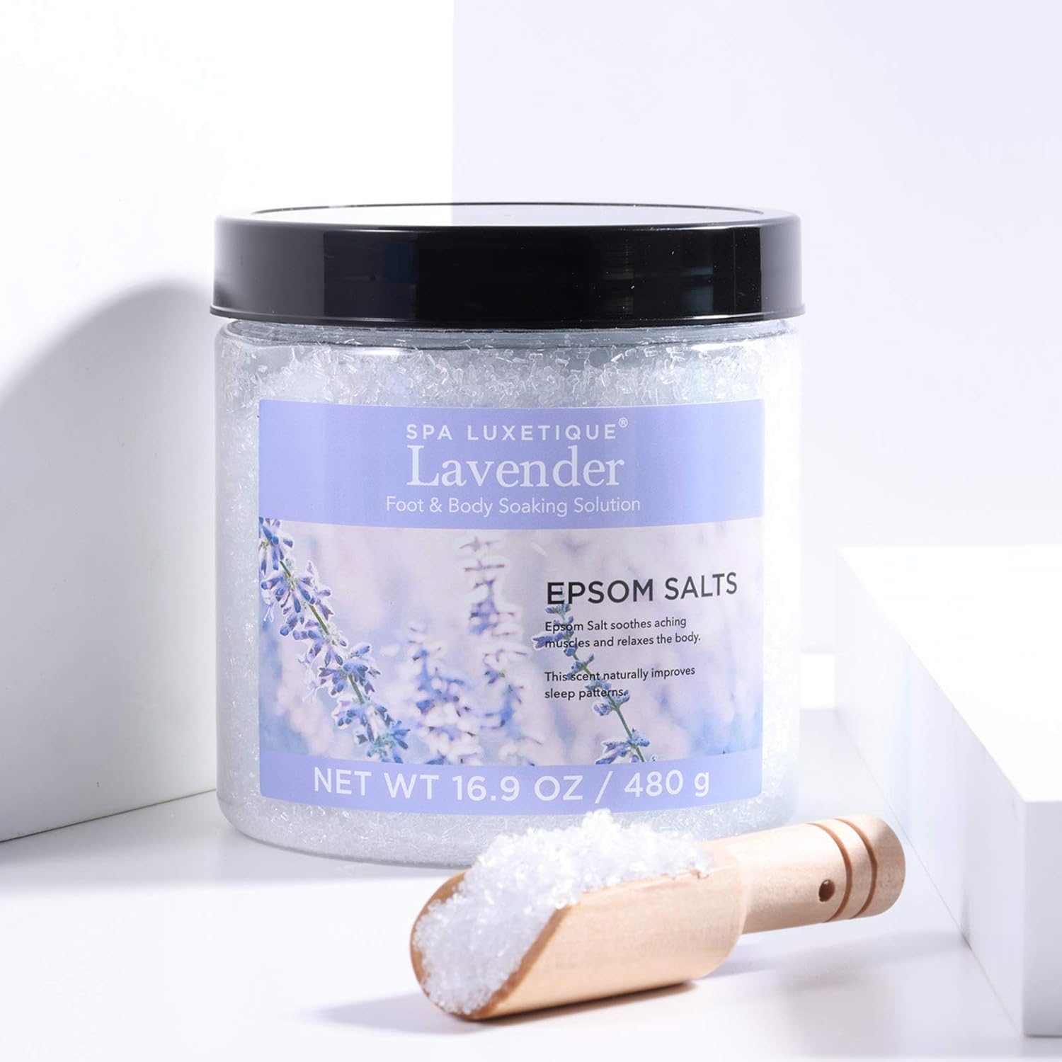 Spa Luxetique Epsom Bath Salts for Soaking, Epsom Salts Foot Soak, Bath Salts Gift Set with