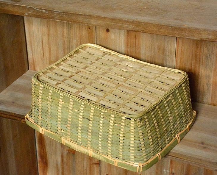 竹細工 果物皿 菓子入れ 小物入 水切り皿 たけかご 収納 手作工芸品