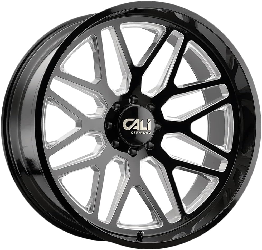 Cali Off-Road 9115 Invader 24x14 6x135-76mm Black/Milled Wheel Rim 24" Inch