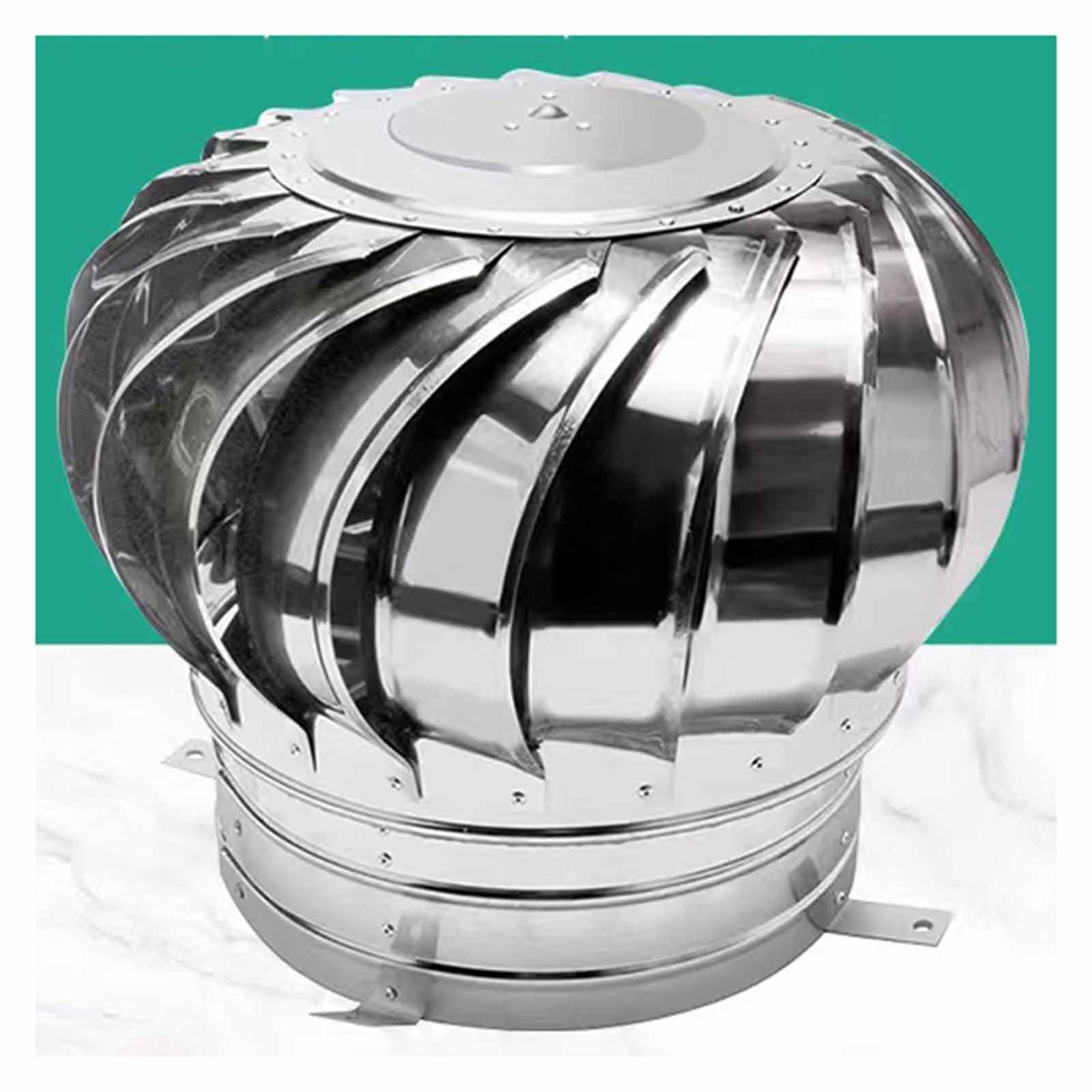 Rotating Chimney Cowl Cap, Stainless Steel Rotating Chimney Cowl Cap, Multiple Sizes 100-500mm(110mm/4.33in)