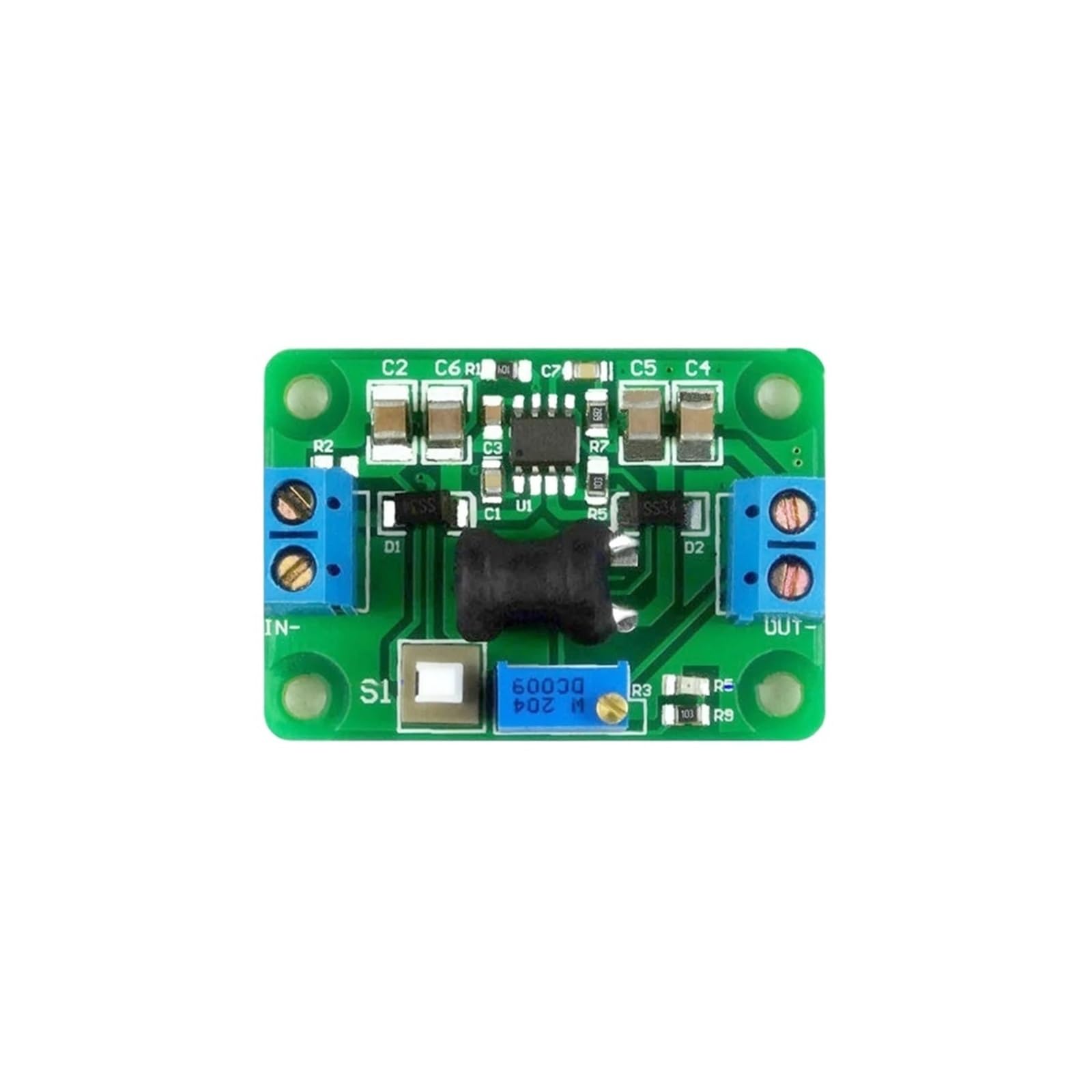 JJKKOZVQF DC-DC Step-Down Synchronous rectification Adjustable Supply Power buck converter voltage LED indicator/Button Switch10 pcs/lot