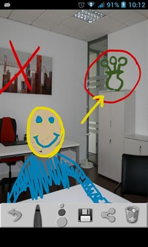 Pintura em uma foto