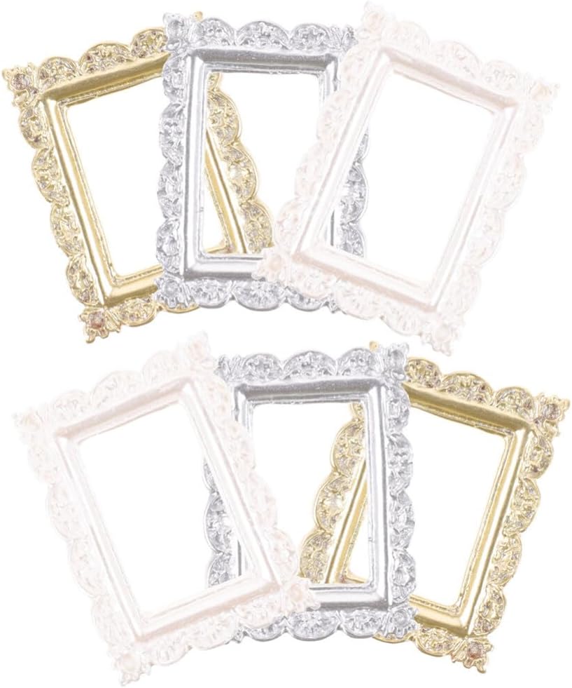 Dollhouse Frames Miniature Dollhouse Picture Frame 6pcs