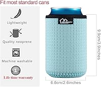 Vista 6 de WKieason Fundas aislantes estándar de 12 onzas, fundas aislantes para latas estándar, fundas para botellas de cerveza de 12 onzas, soporte