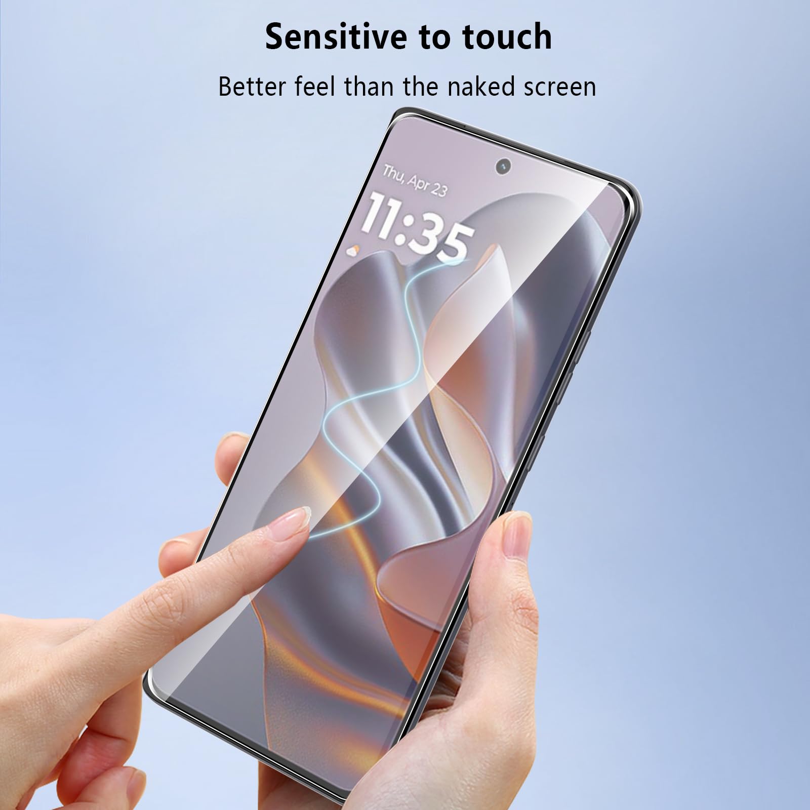 Pollachi [3 Pezzi Vetro Temperato per Motorola Moto Edge 50 Neo,Durezza 9H Anti Graffio,Anti-Impronte Senza Bolle,Pellicola Protettiva per Motorola Moto Edge 50 Neo