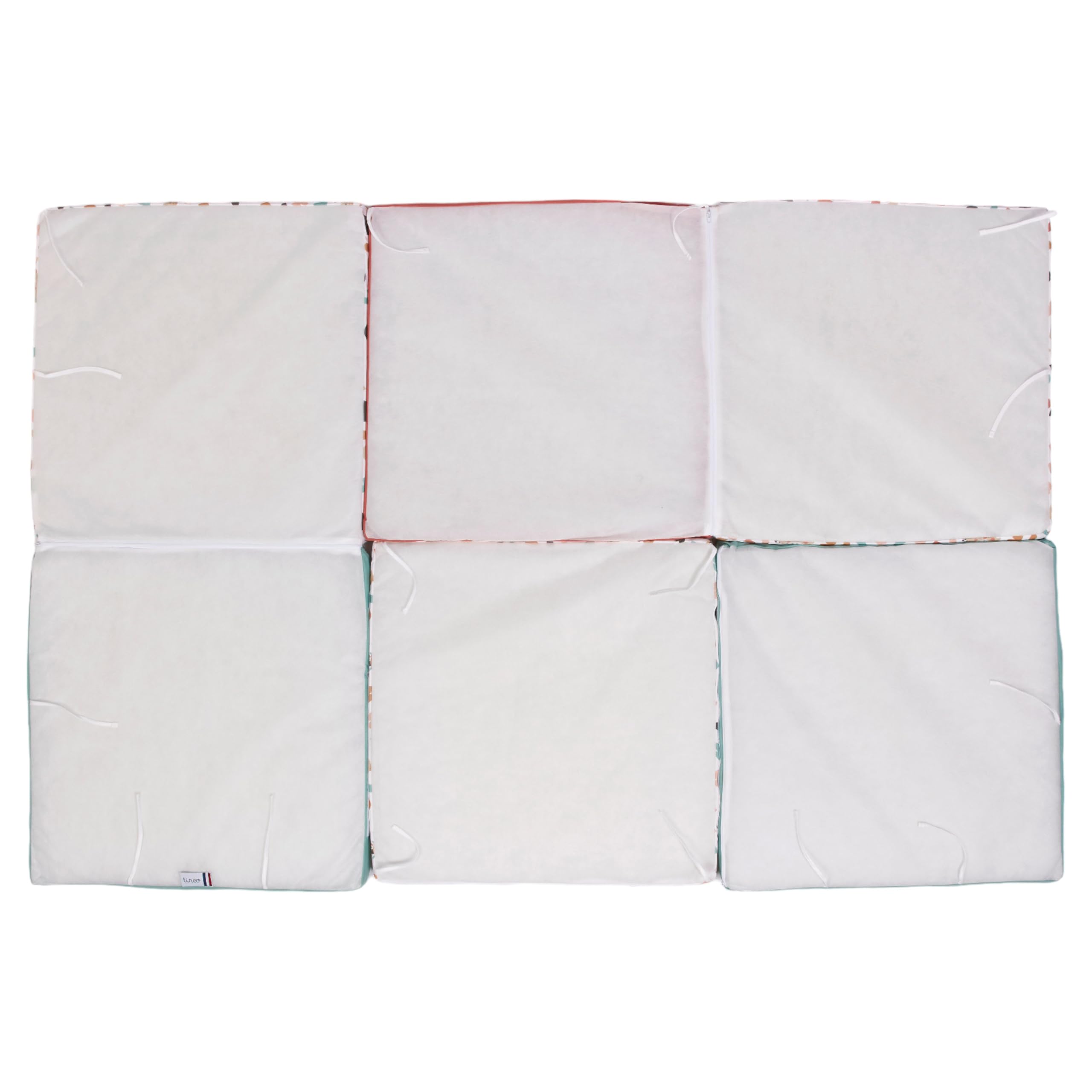 TINÉO - Maxi Tapis D'éveil - Maxi Tapis De Motricité - Maxi Tapis Bébé - Tapis de Jeu - Multifonction 5 en 1-120x180cm (Cache Coucou)