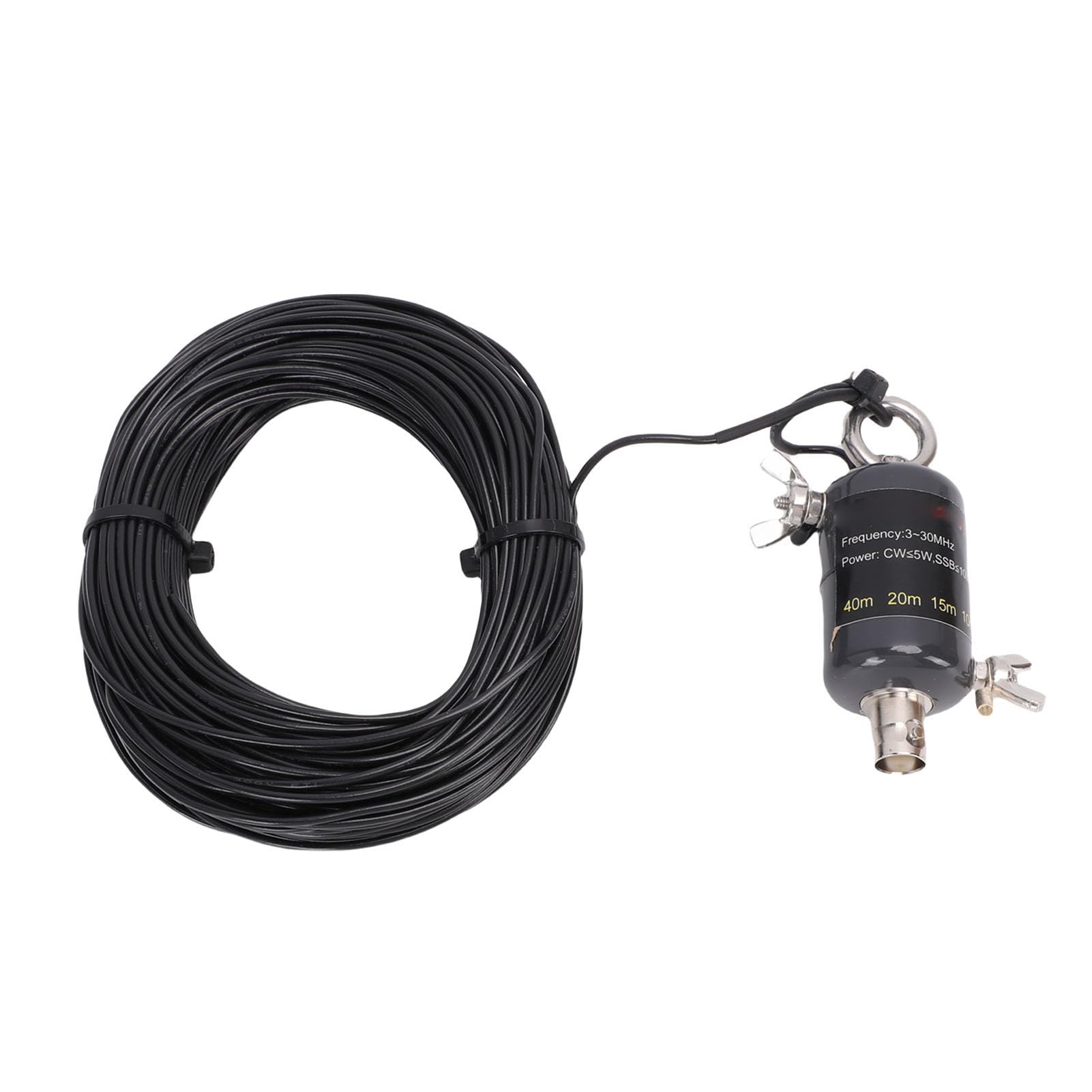 Fafeicy Antena de Onda Corta de Bolsillo QRP K5 de 3-30 MHz, Alimentación Final de Banda Ancha, Media Onda con Bolsa de Almacenamiento para Comunicación Portátil de Implementación Rápida