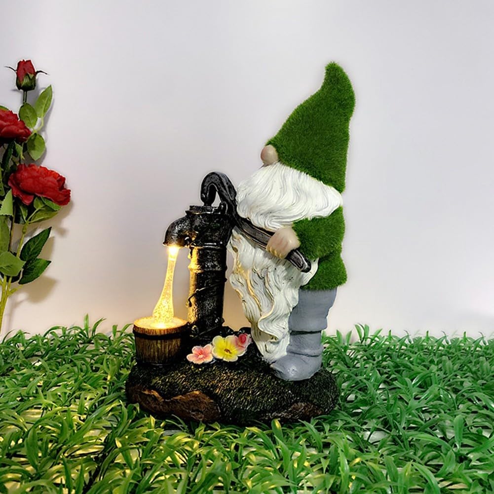 Statua solare dello gnomo della resina resistente agli agenti atmosferici