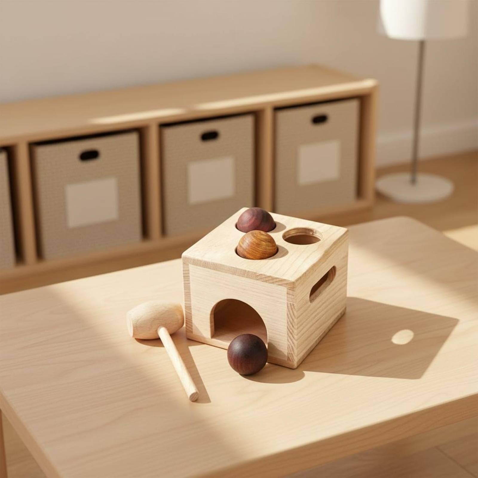 Shape Learning Board Tablero de Aprendizaje de Madera Juguete de Formas Clasificador Bloques Encajables Superficie Pulida Agradable al Tacto Refuerza