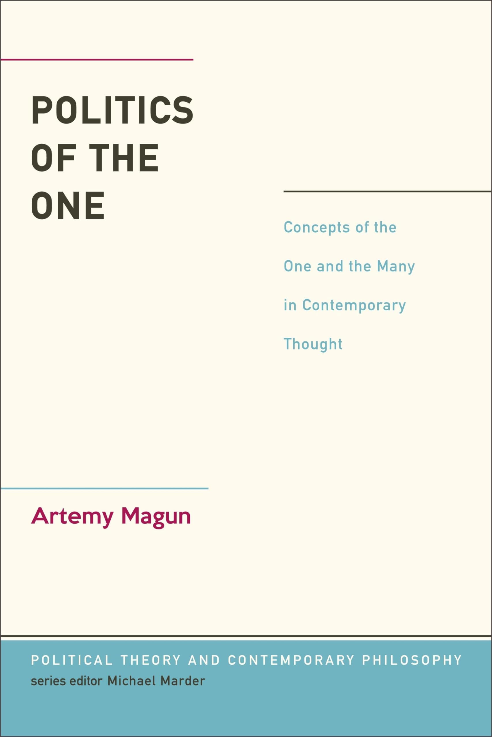 Buy Politics of the One: Concepts of the One and the Many in Contemporary Thought — BookShops.in