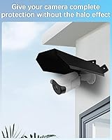 Vista 4 de Cubierta Universal para Cámara de Seguridad - Protector Solar y de Lluvia, Techo Protector Impermeable para Cámaras Domo y Bala de Exterior