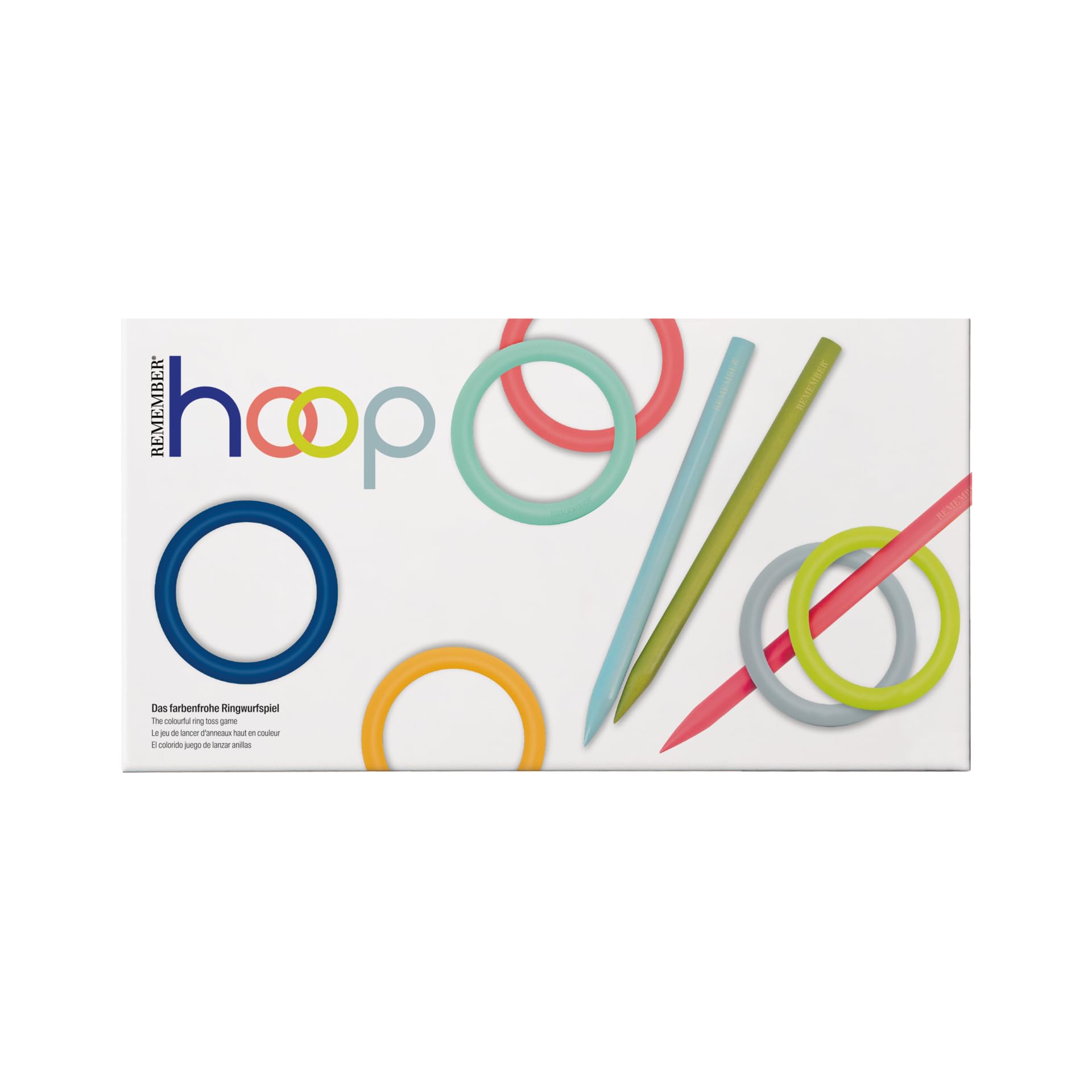 Remember Ringwurfspiel Hoop mit 6 Ringen - aus Birkenholz