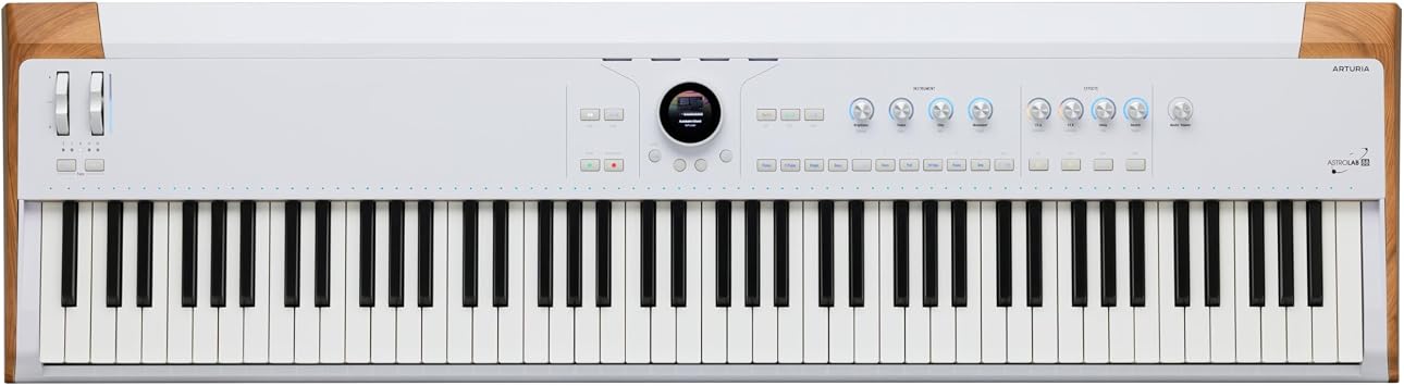Arturia AstroLab 88-Key, Velocity-Sensitive Slim-key keybed with Aftertouch, Streamlined and Intuitive Interface, USBC/USB White