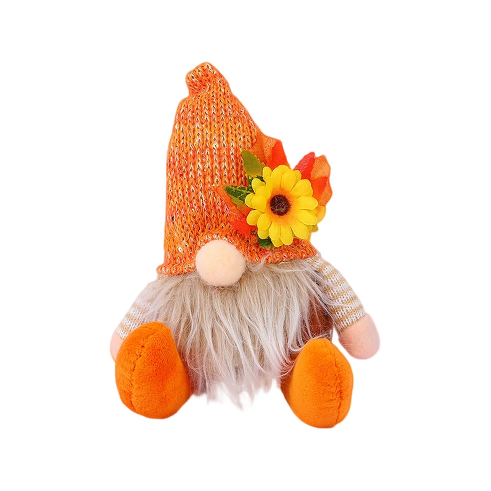 HZBB Thanksgiving Themed Cloth Scarecrows Fall Home Decoration with Sun Flower Designs Harvest Desktop Display Centerpieces Fabric Scarecrows Thanksgiving Craft