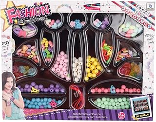 لعبة اكسسوارات خرز 9530 بلاستيكية للبنات من ثري ايه، قطعة واحدة، متعددة الألوان