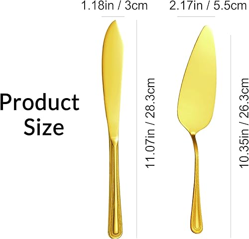 Miniatura 7 de Juego personalizado de corte de tartas grabado personalizado para boda, boda, aniversario, cumpleaños, compromiso, Navidad, regalo del día de San