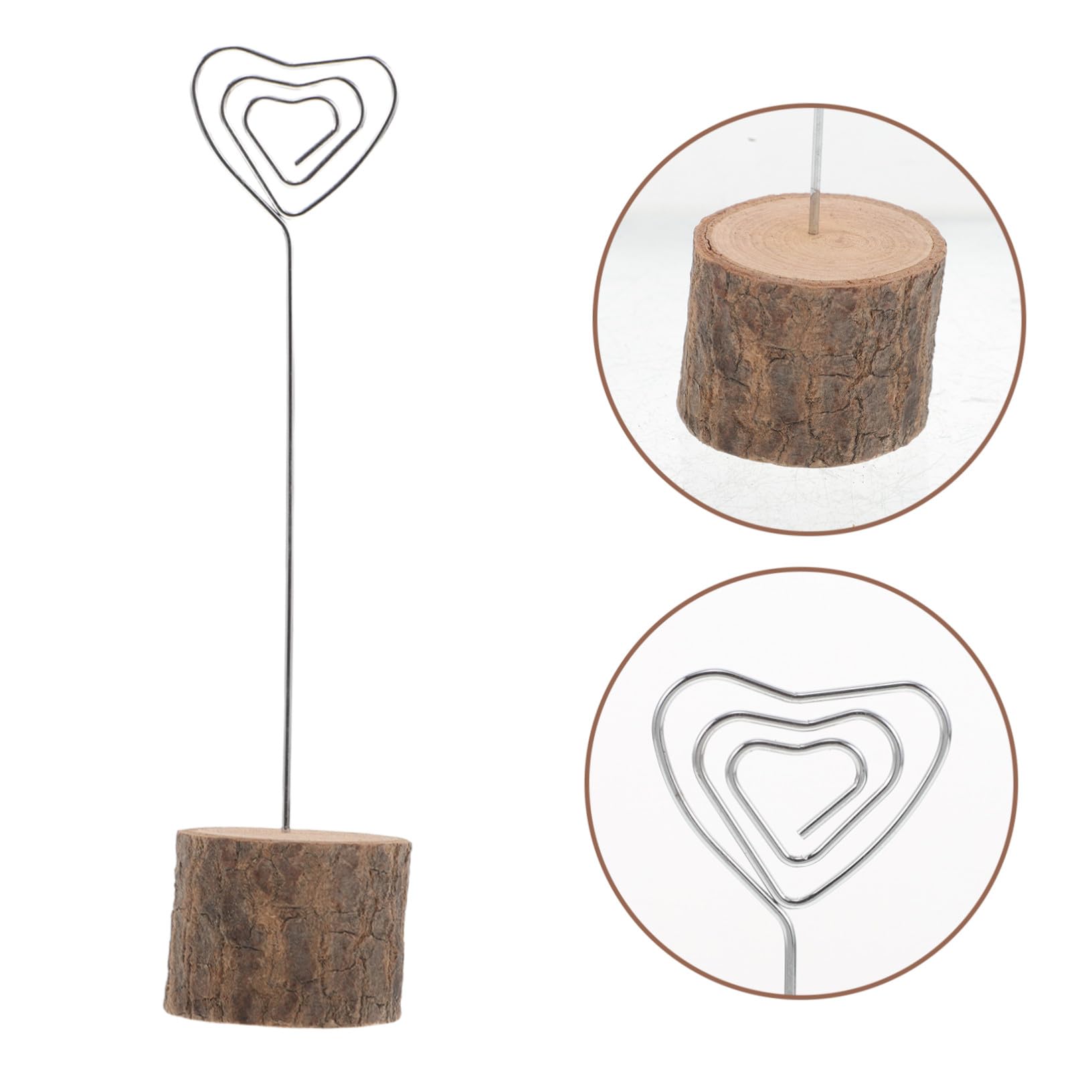 Ciieeo 20pezzi Porta Segnaposto in Legno Rustico Base Per Quadri in Legno Porta Biglietti Da Visita Espositore Per Biglietti Decorazioni Per Feste Di Matrimonio