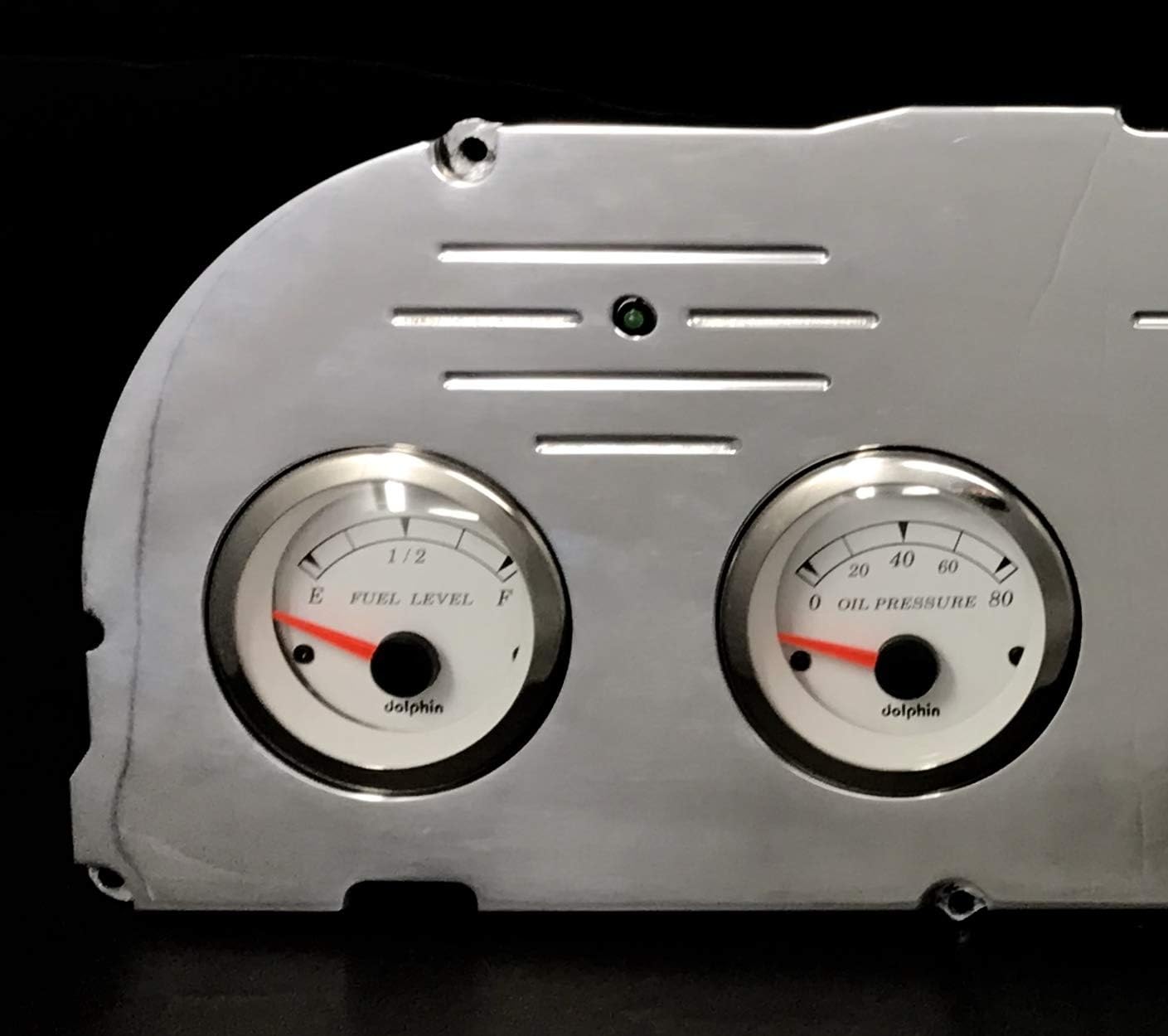 Dolphin Gauges 1960 1961 1962 1963 Chevy Truck 5 GPS Gauge Dash Cluster Panel Set White