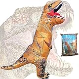 【Hohe Qualität】Dinosaurier kostüm ist aus 100% polyester, pflegeleicht, verschleißfest, wasserdicht, leicht und angenehm zu tragen, 1:1 stellt den dinosaurier selbst wieder her.
