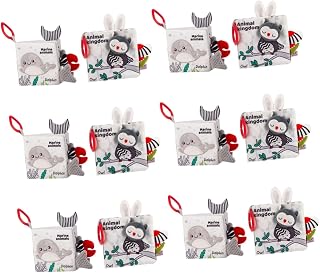 Toyvian 12Pçs Livro De Pano Para Educação Precoce Livro De Pano Para Bebês Recém-Nascidos Brinquedos Essenciais Para Crianças Livros De Banho Brinquedos Para A Hora Da Barriga Livros